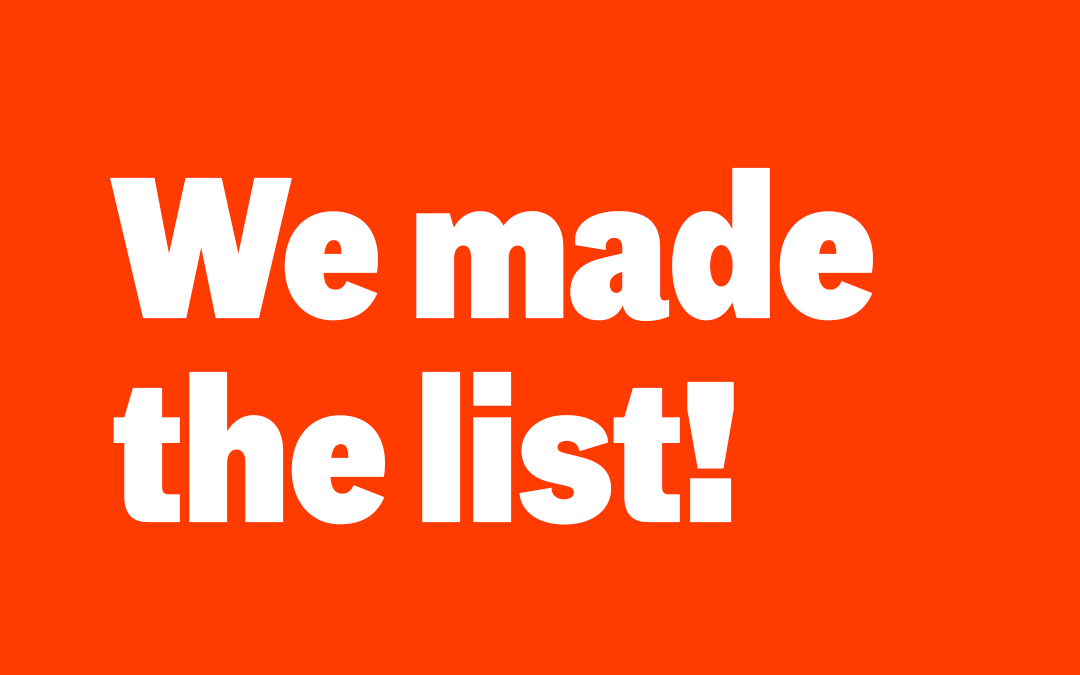 We Made The List!!!